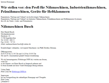 Tablet Screenshot of naehmaschinen-busch.de